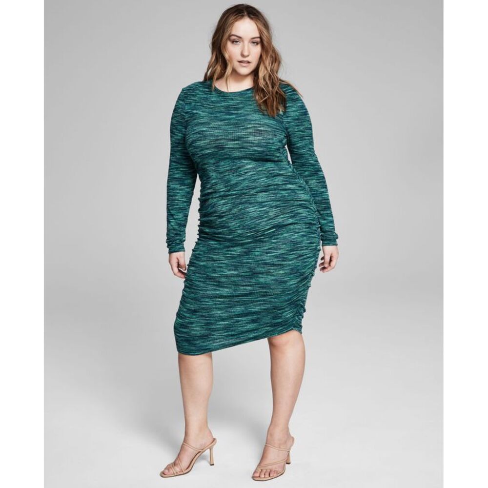 And Now This Now This Trendy Plus Size Space Dyed Midi Dress